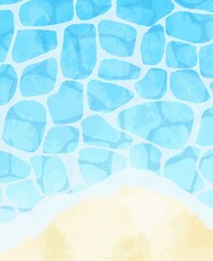 綺麗な海の背景イラスト