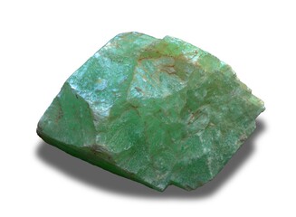 jade stone isolated on white