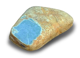 jade stone isolated on white