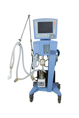 Respirator, medical equipment Isolated from white background with clipping path