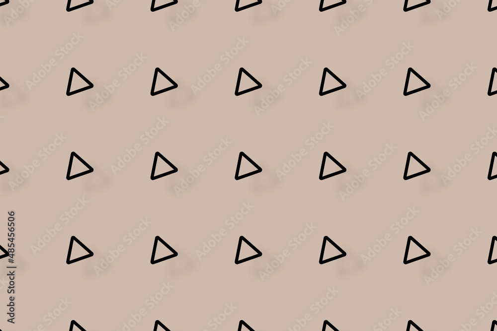Poster pattern of black geometric shapes in retro, memphis 80s 90s style. triangles shapes. vintage abstrac