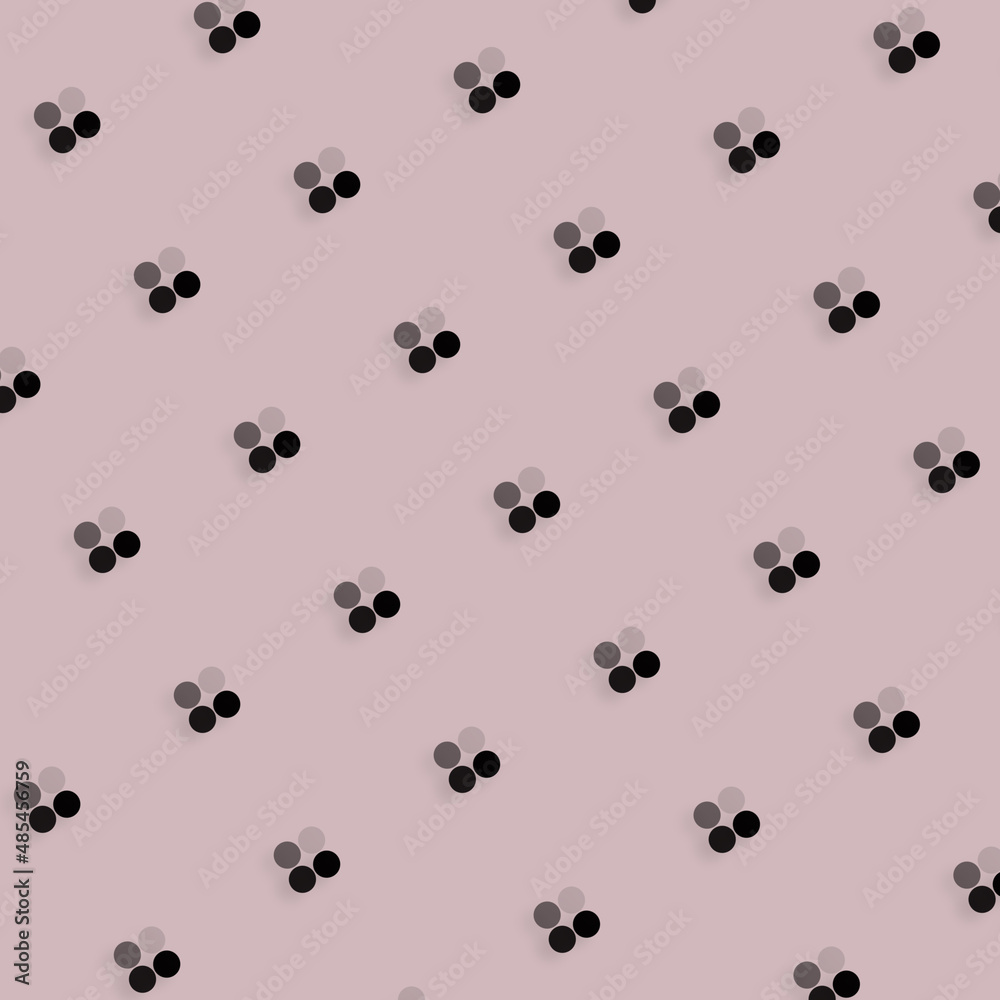 Poster pattern of black geometric shapes in retro, memphis 80s 90s style. point groups. vintage abstract ba