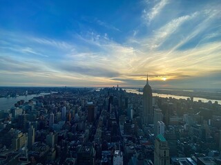 Fototapeta premium New York Dusk Skyline