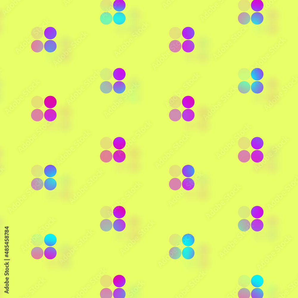 Poster pattern of geometric shapes in vibrant gradient holographic neon colors. retro, memphis 80s 90s styl