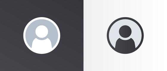 User profile icon vector illustration. Avatar profile symbol.