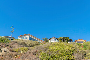 Fototapeta na wymiar Residential area at the top of the mountain at San Clemente, California