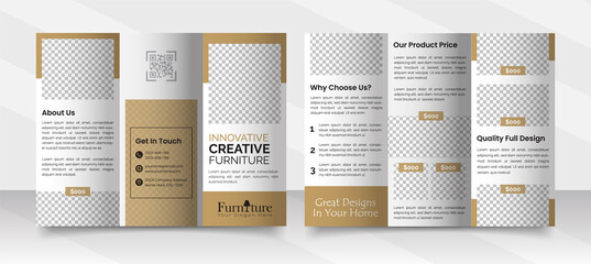 Elegant & Modern Furniture Trifold Brochure Template