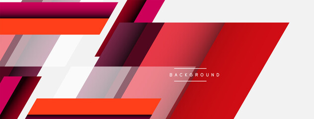 Vector background. Abstract overlapping color lines design with shadow effects. Illustration for wallpaper banner background or landing page