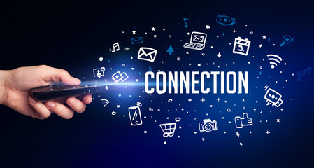 hand holding wireless peripheral