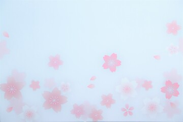 cherry blossoms on a white background