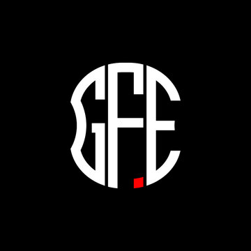 GFE letter logo creative design with vector graphic
