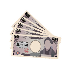 五千円　札束　お札　お金　現金