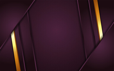Abstract purple dynamic with lines gold background