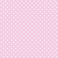 手描きラフ水玉【中】の背景素材(ピンク)