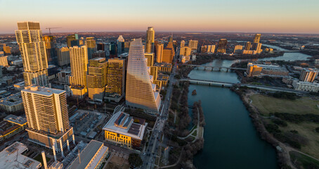 Austin Downtown Drone Shots