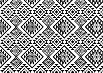 Geometry native pattern white background