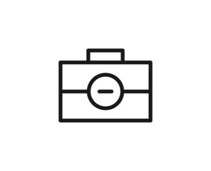 Case line icon on white background