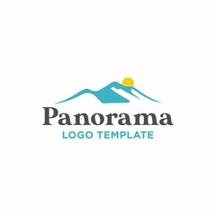 Minimalist Landscape Hills Mountain logo design inspiration