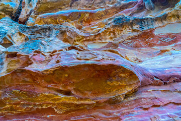 Colorful rock formation