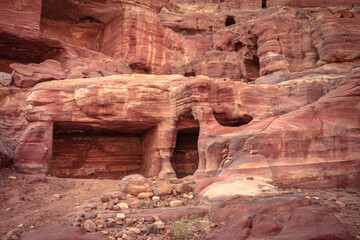 Sandstone house in Petra
