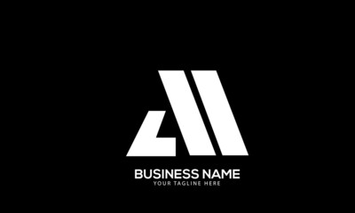 Alphabet DW or WD design with rectangle monogram vector logo template