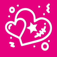 background with hearts