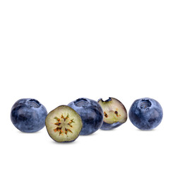 Fresh blueberry isolated on white background