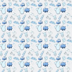 Seamless pattern with baby 