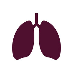 Lungs icon vector illustration symbol