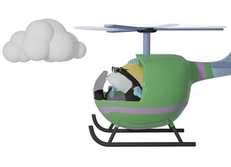Fish and Helicopter and Cloud