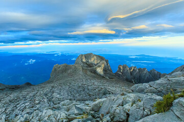 Mount Kinabalu scenery at sunrise