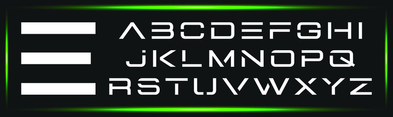 Fototapeta E Modern Minimal font. Classic, Abstract, tech, gaming and luxury Logo fonts. Monogram Tech Font Logo Design.	 obraz