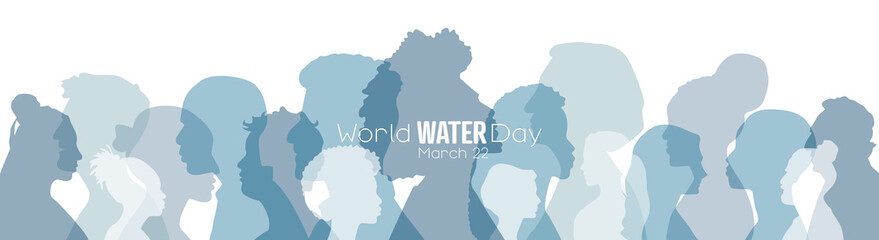 World Water Day banner. March 22.