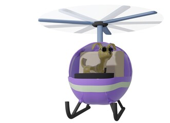 Dog and Helicopter