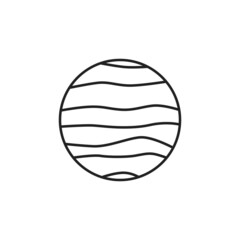 Satellite Ganumede icon. High quality black vector illustration.