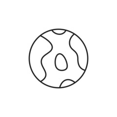 Mars icon. Image of planetarium, space object. High quality black vector illustration.