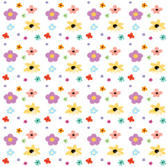 seamless pattern with flowers