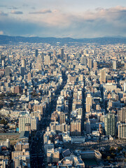 あべのハルカスからの大都会大阪の眺望