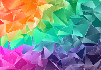 Obraz premium Abstract Low-Poly background. triangulated texture. Design 3d. Polygonal geometrical pattern. Triangular modern style