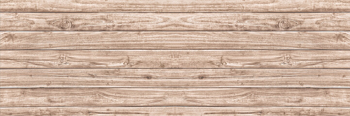 Fototapeta na wymiar Old light color wood wall for seamless wood panorama background and texture.