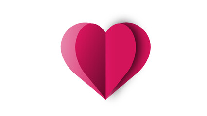 Heart, love, romance or valentine's day red pink vector icon for apps and websites, pink heart vector, Illustration