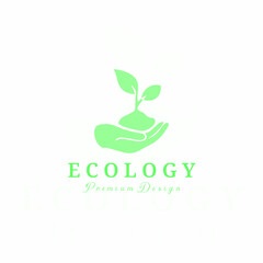 ecology logo design illustration vector life organic nature health flower industry identity corporate management economy internet investment market banking finance business