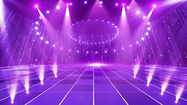 Flashing lights and award stage background