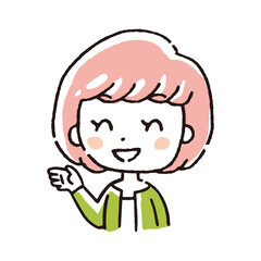 Obraz premium 女の子