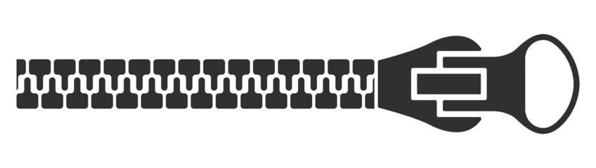 zipper tool icon. Abstract zipper on white background © Vector VA