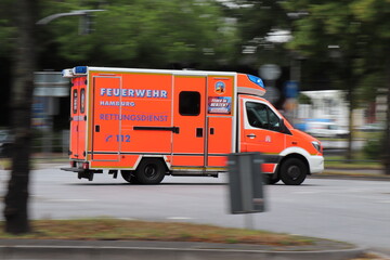 German Ambulance in Hamburg