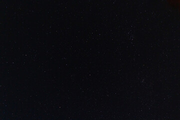 View of the night sky stars in Mitzpe Ramon crater, Negev, Israel
