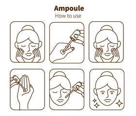 how to use ampoule icon vector image