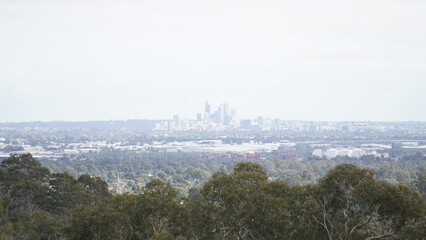 Lesmurdie Falls waterfall in the Mundy National Park of Perth, Western Australia.