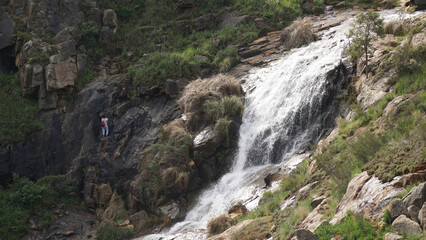 Lesmurdie Falls waterfall in the Mundy National Park of Perth, Western Australia.